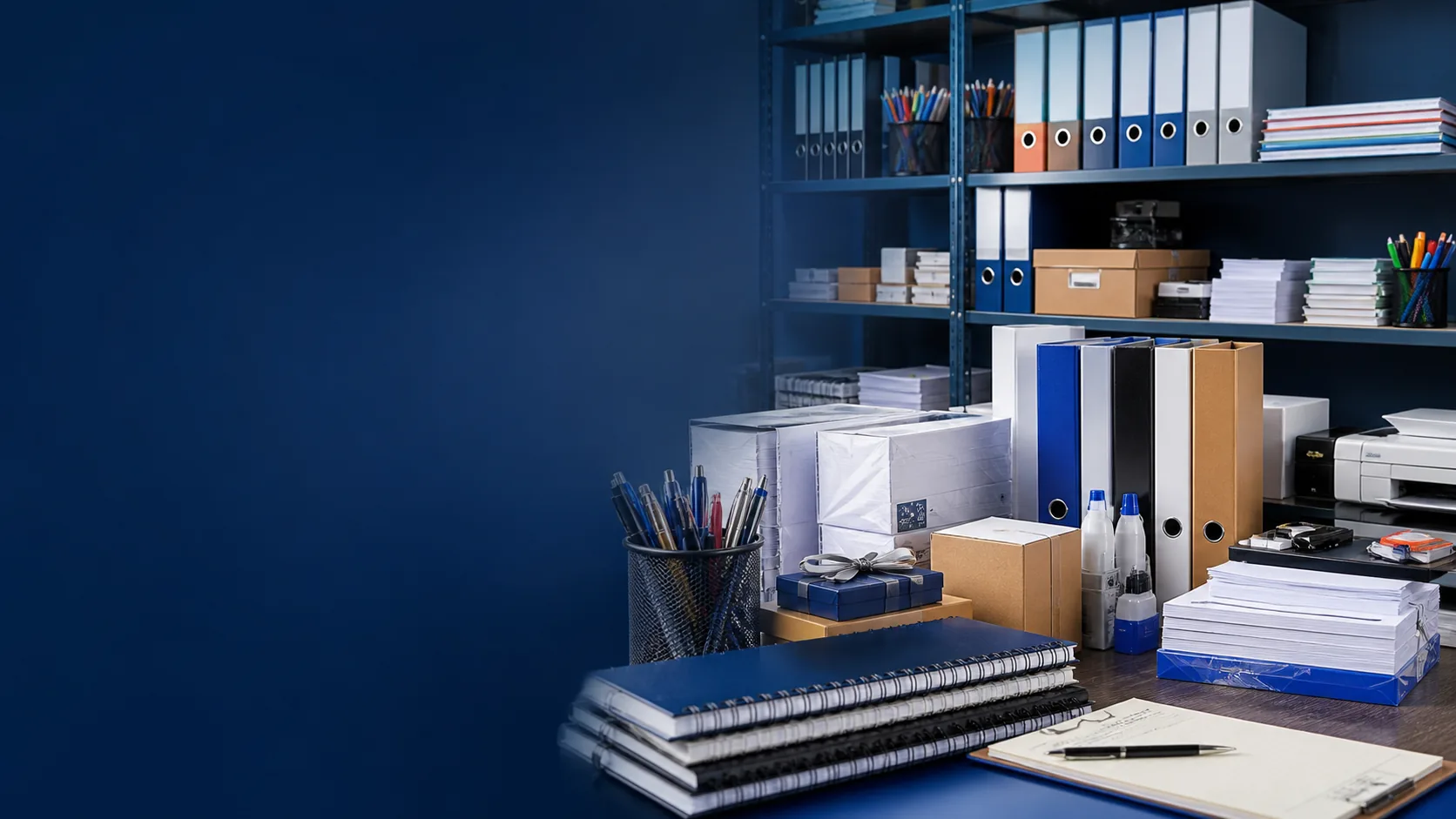 Stationery and office supplies service